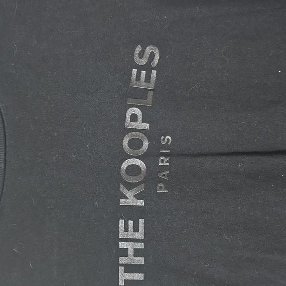 Black cotton T-shirt with Black logo - Picture 2 of 5